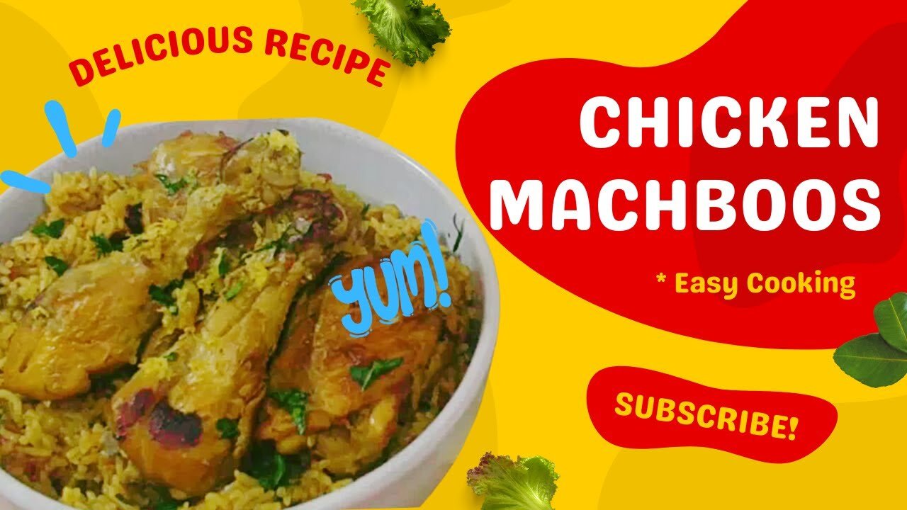 Authentic Bahraini RICE CHICKEN DISH | CHICKEN MACHBOOS Recipe | F1 - R01 | SUPER EASY