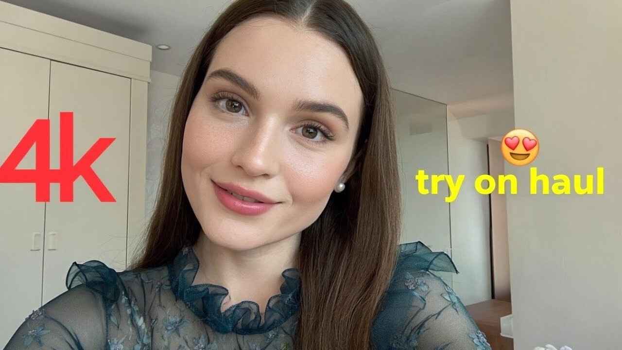 4k transparent dresses try on haul | see through transparent lingerie & bikinis that change looks!