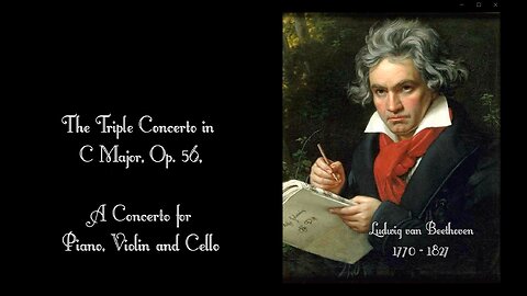 BEETHOVEN - The Triple Concerto in C Major, Op. 56 - Oistrakh/Rostropovich/Richter/Von Karajan.