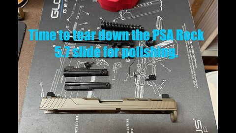 Palmetto State Armory Rock 5.7 Full Size: disassembly tear down of slide for cleaning & polishing