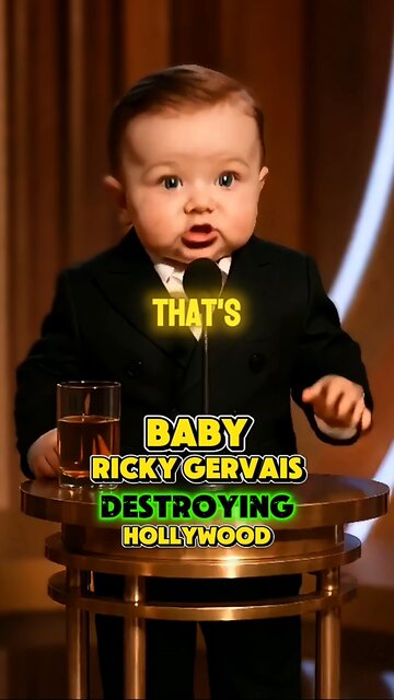 Baby Ricky Gervais WRECKS Hollywood at Golden Globes