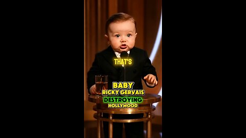 Baby Ricky Gervais WRECKS Hollywood at Golden Globes