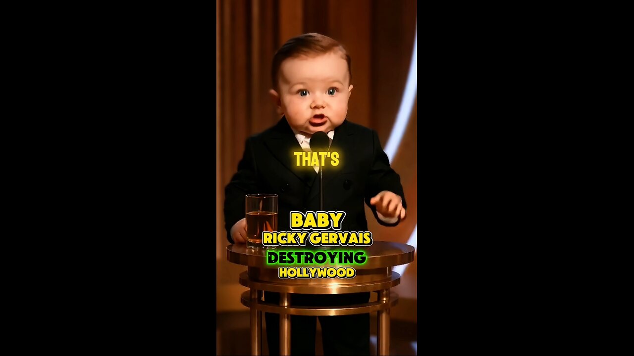 Baby Ricky Gervais WRECKS Hollywood at Golden Globes