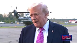President Trump Speaks to Reporters in Morristown, New Jersey