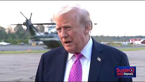 President Trump Speaks to Reporters in Morristown, New Jersey