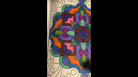 Sunday mandala coloring book page art stream