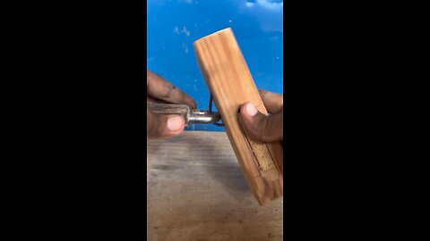genius way to connect lock to wood