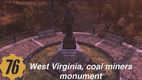 Fallout 76 West Virginia Appalachian coal Miners monument
