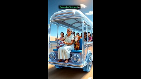 Grandma and the monkey build an ice bus 🚍🧊 but fate decided otherwise 😭 #ai #grandmother #bus