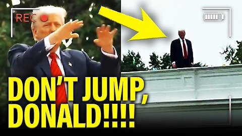 Trump GETS LOST on ROOF of White House as PANIC SETS IN