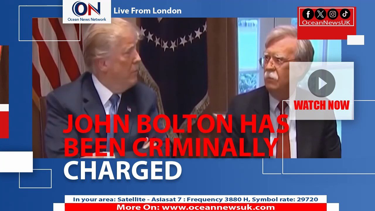 Former US National Security Adviser John Bolton has been criminally charged
