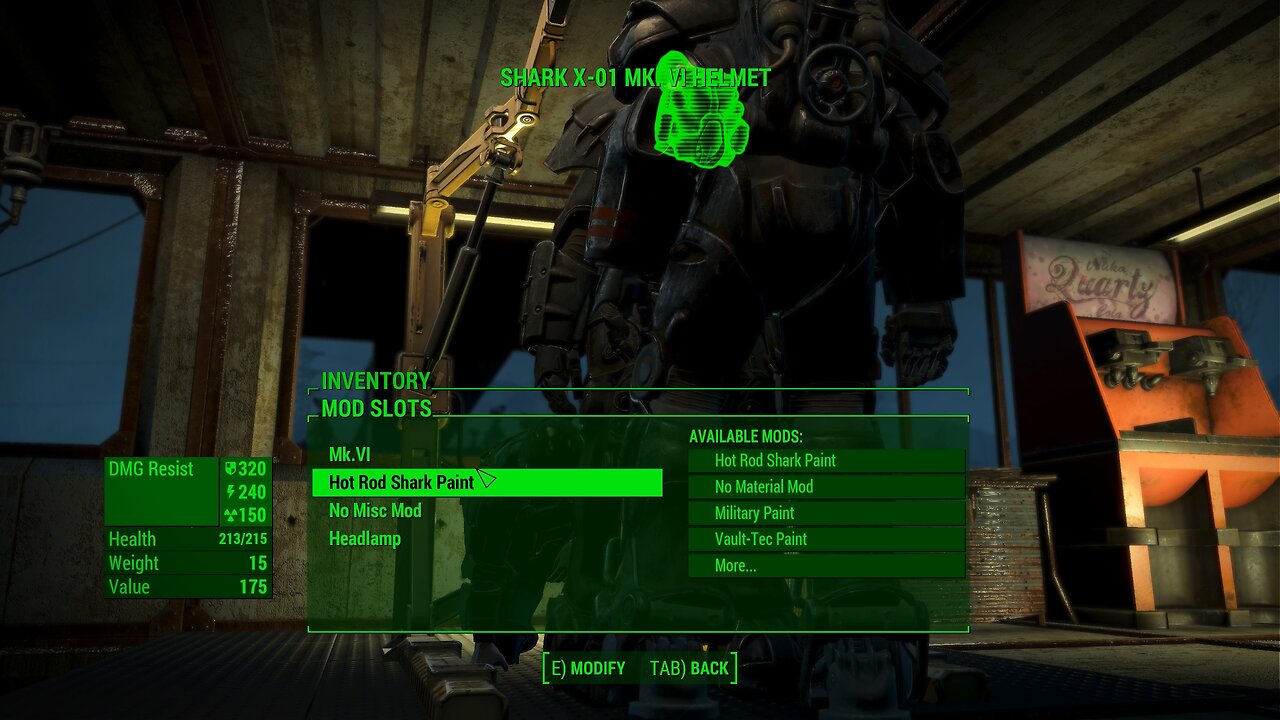 X-01 paint job looks good (Fallout 4)
