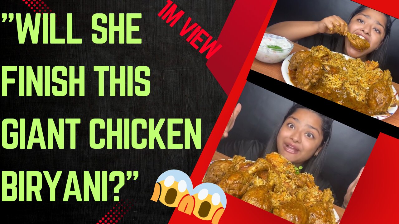 Can One Girl Really Eat All This Biryani?"😱😱 1 Million view