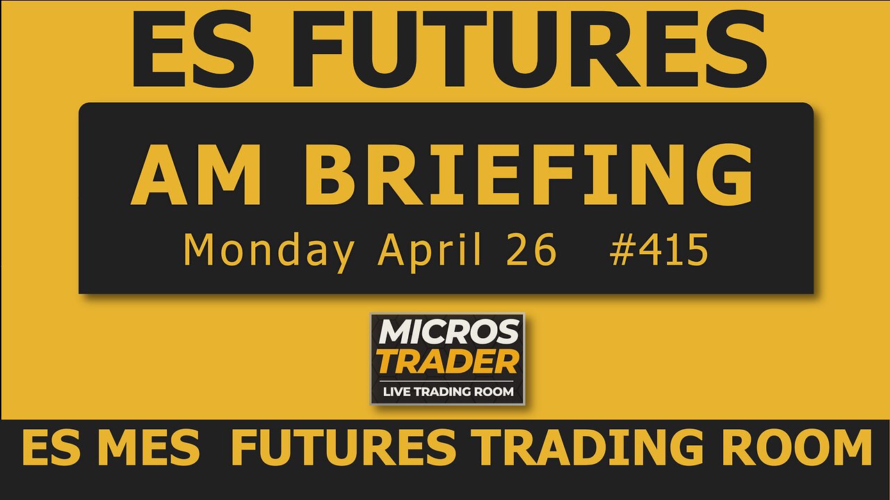 Mon ES MES Technical Analysis, Tips, Key Levels, Trading Room, & Scalping System 04/28/2025