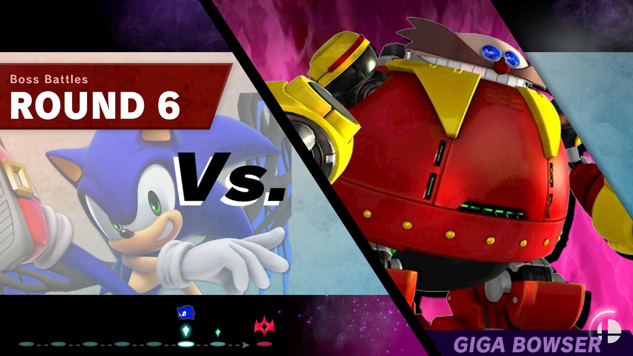 Doom Sonic (With Shadow Animations/Effects) vs SSBU Classic Mode Quickie [CRASH] -By ArxMax987
