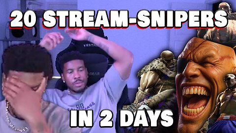 LowTierGod VS 20 SAGAT STREAMSNIPERS (Controllers Broken)