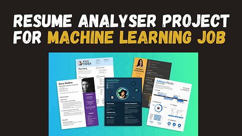 Resume Keyword Analyzer Project Using Machine Learning