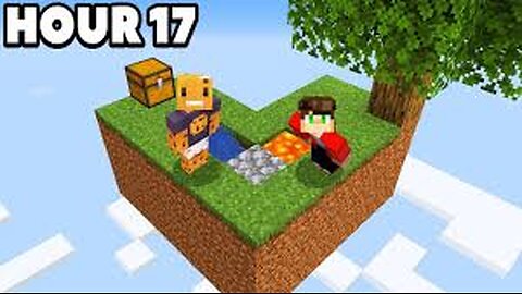 I Survived 24 HOURS Straight on SKYBLOCK Minecraft