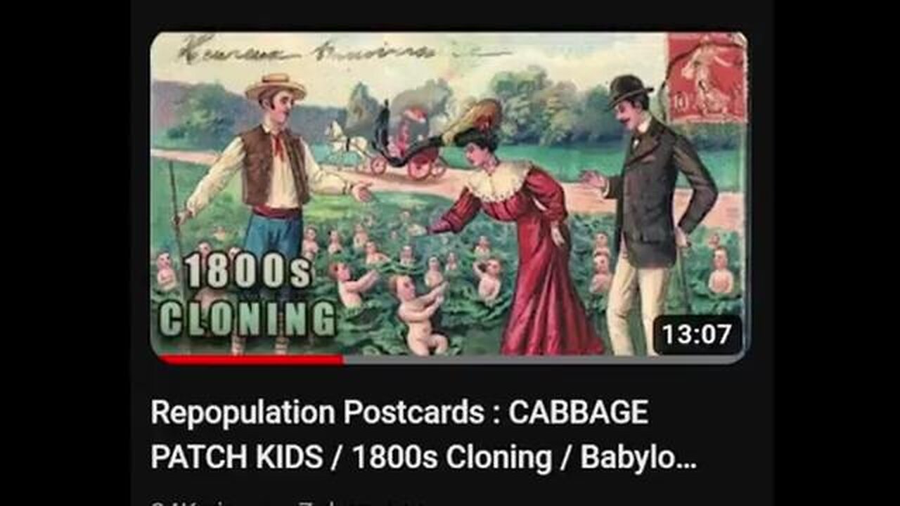 Patch Kids 1800s Cloning Babylon - The Cabbage Patch Fairy Lost film is the first movie ever made