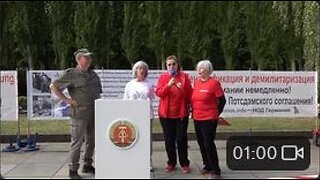 Wehrt Euch! Leistet Widerstand gegen den Faschismus in diesem Land! Tag des Sieges Berlin-Treptow