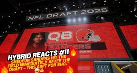 Shedeur Sanders Hit the Field IMMEDIATELY After the Draft—This Ain’t for Show🔥🏈 | Hybrid Reacts #11