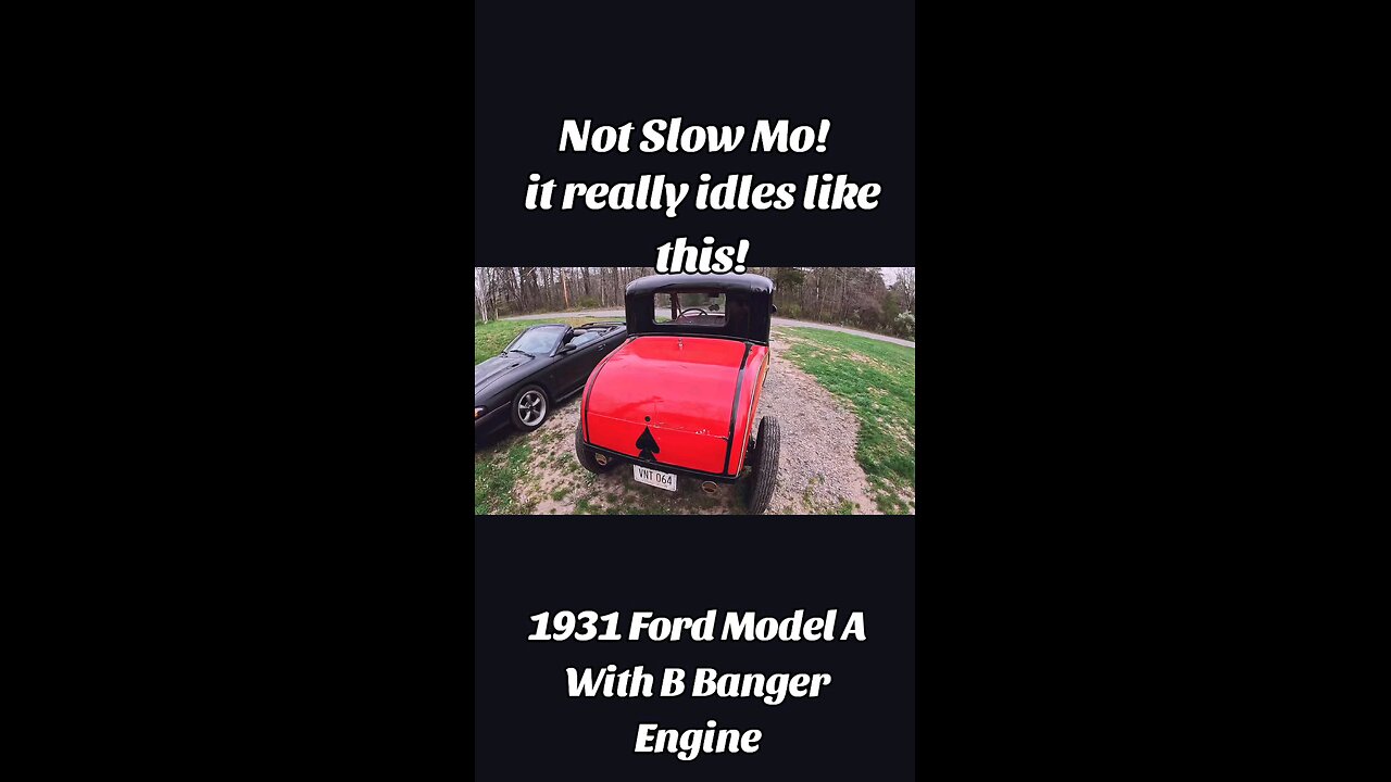 1931 Ford Model A Coupe with a B Banger Engine
