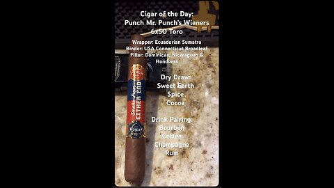 Mr. Punch’s Weiner’s (Punch) 6x50 Toro # Shorts #Short #CigarOfTheDay #Review #BBQ #FathersDay