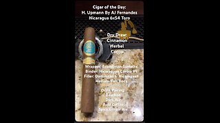 Nicaragua (H. Upmann by AJ Fernandez) 6x54 Toro # Shorts #Short #CigarOfTheDay # Review #YTShorts