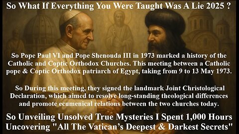 Unveiling Unsolved Mysteries I Spent 1,000 Hours Uncovering All The Vatican’s Darkest Secrets