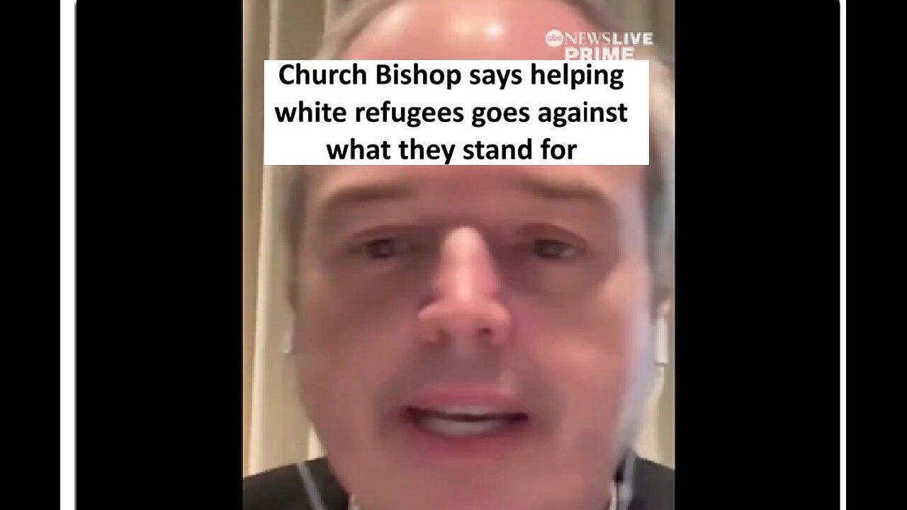 Church says its against their values to help white refugees fleeing South Africa