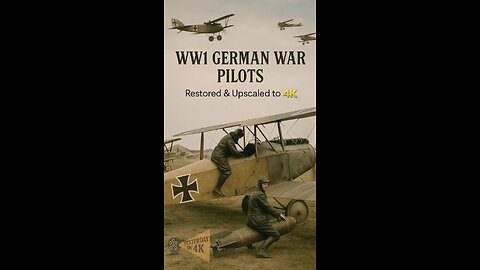 Sky Kings of WW1: Rare German Pilot Archives Restored & Upscaled! 🛩️👑
