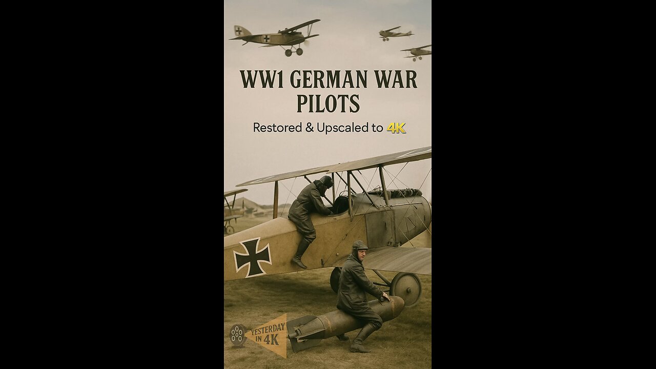 Sky Kings of WW1: Rare German Pilot Archives Restored & Upscaled! 🛩️👑