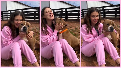 Cuddles with Buster: Millie Bobby Brown’s Adorable Foster Dog Story