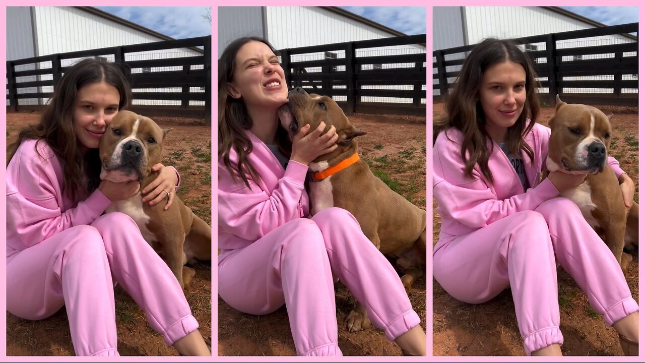 Cuddles with Buster: Millie Bobby Brown’s Adorable Foster Dog Story