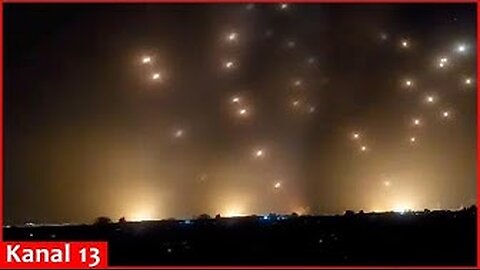 Footage of rain of missiles launched from Iran into Israel: Explosions reported