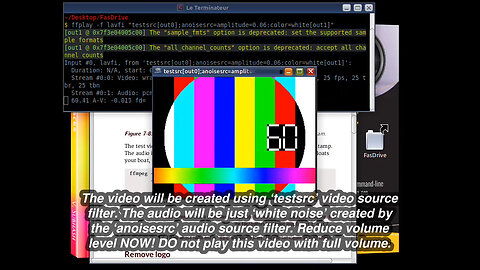 Chapter 7 of book ‘Quick Start Guide to FFmpeg’ — Create test video with sound.mp4