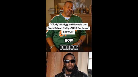 Gene Deal, “ Diddy’s ex Bodyguard” Reveals The Truth Behind Diddy’s 1000 Bottles Of Body Oil.