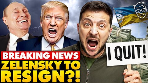 Zelenskyy Preparing to Flee Ukraine!? Resignation After Massive $100M Corruption Raids on Government