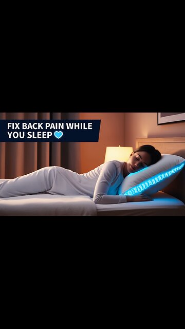 How a Pillow Can FIX Your Back Pain & Improve Sleep 💤 #Shorts
