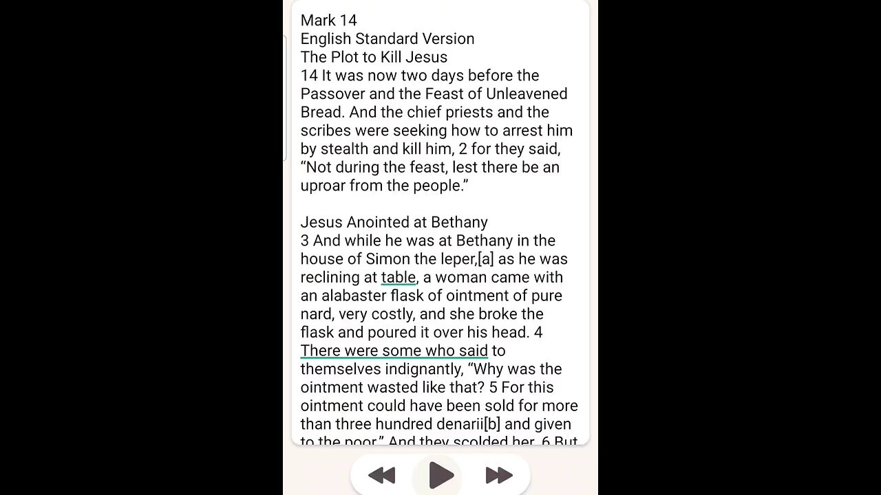 Mark Chapter 14 ESV