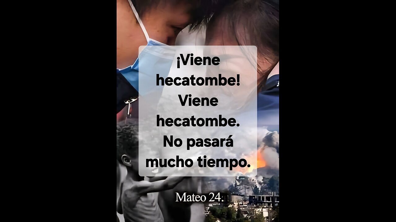 VIENE HECATOMBE - NO PASARA MUCHO TIEMPO. VIENE HECATOMBE.