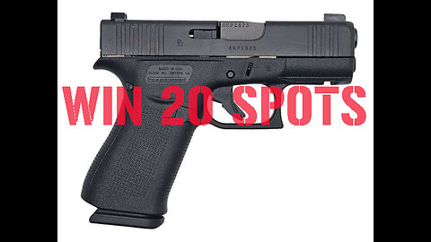 Glock 43X 9mm MINI #1 FOR 20 SPOTS IN THE MAIN WEBINAR