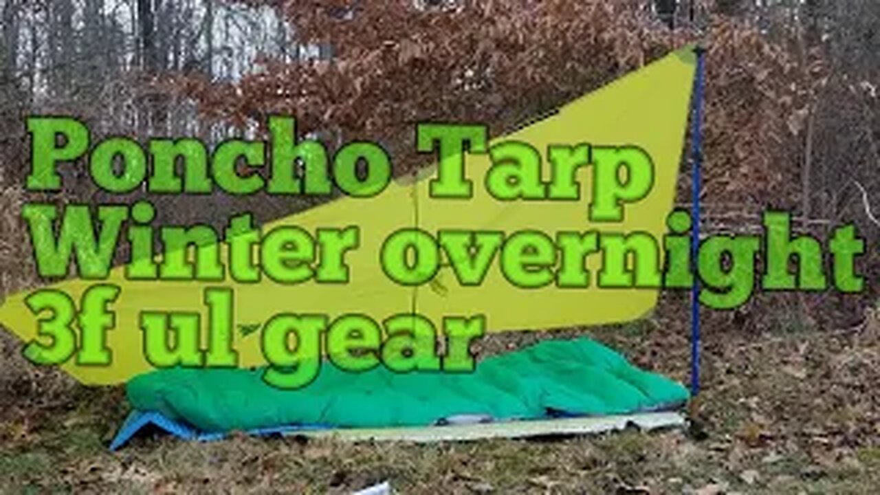 Poncho Tarp winter overnight 3F UL Gear