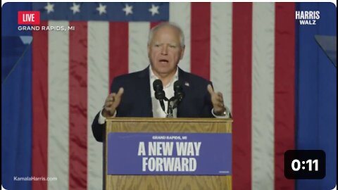 "Tim Walz Refers to Kamala Harris as a 'Young Prostituter'"