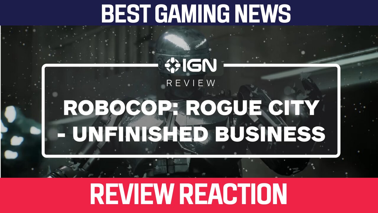 Reaction: "RoboCop Rogue City - Unfinished Business Review"