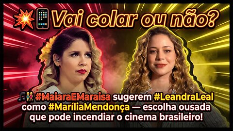🎤💥#LeandraLeal reage à torcida para interpretar #MaríliaMendonça e divide opiniões entre fãs nossa!😃