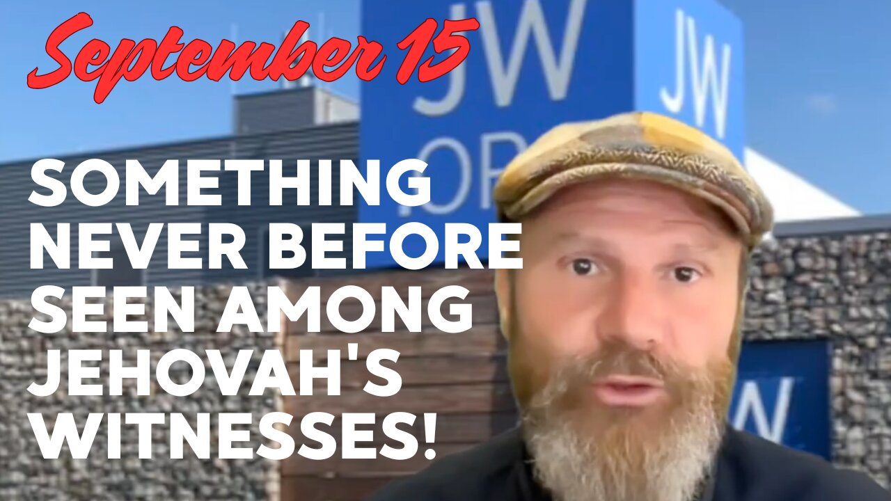 Something never before seen among Jehovah's Witnesses!