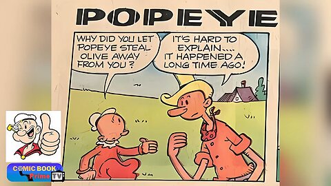 Circumstance out of control, Popeye the sailor man by Bud Sagendorf classic comic strip #shortvideo