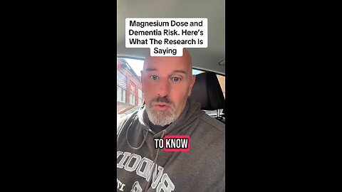 Dr.Steele: A study found that taking 550 milligrams of magnesium can decrease the risk of dementia