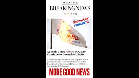 BREAKING NEWS🚨 Appeals Court allows DOGE to continue to 🔻downsize USAID. Justice, imagine that.